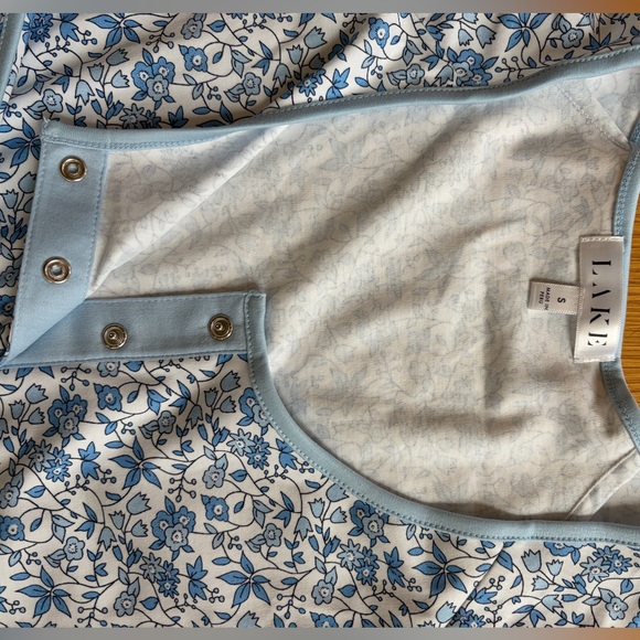 NEW! LAKE maternity pajamas size small delft blue - Picture 12 of 14